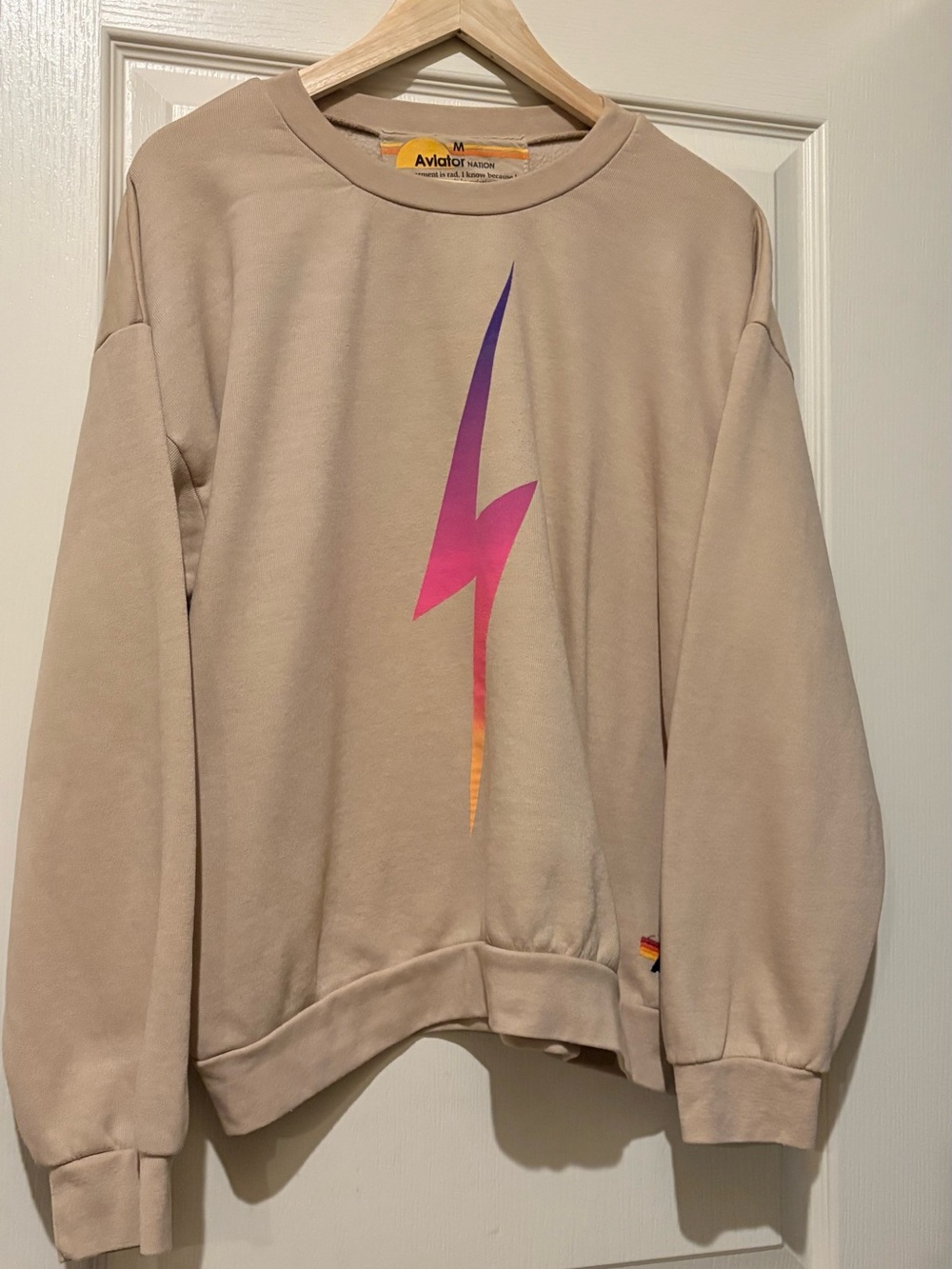 AVIATOR NATION
BOLT FADE RELAXED CREW
SWEATSHIRT - SAND // PINK //
PURPLE - Picture 2 of 8